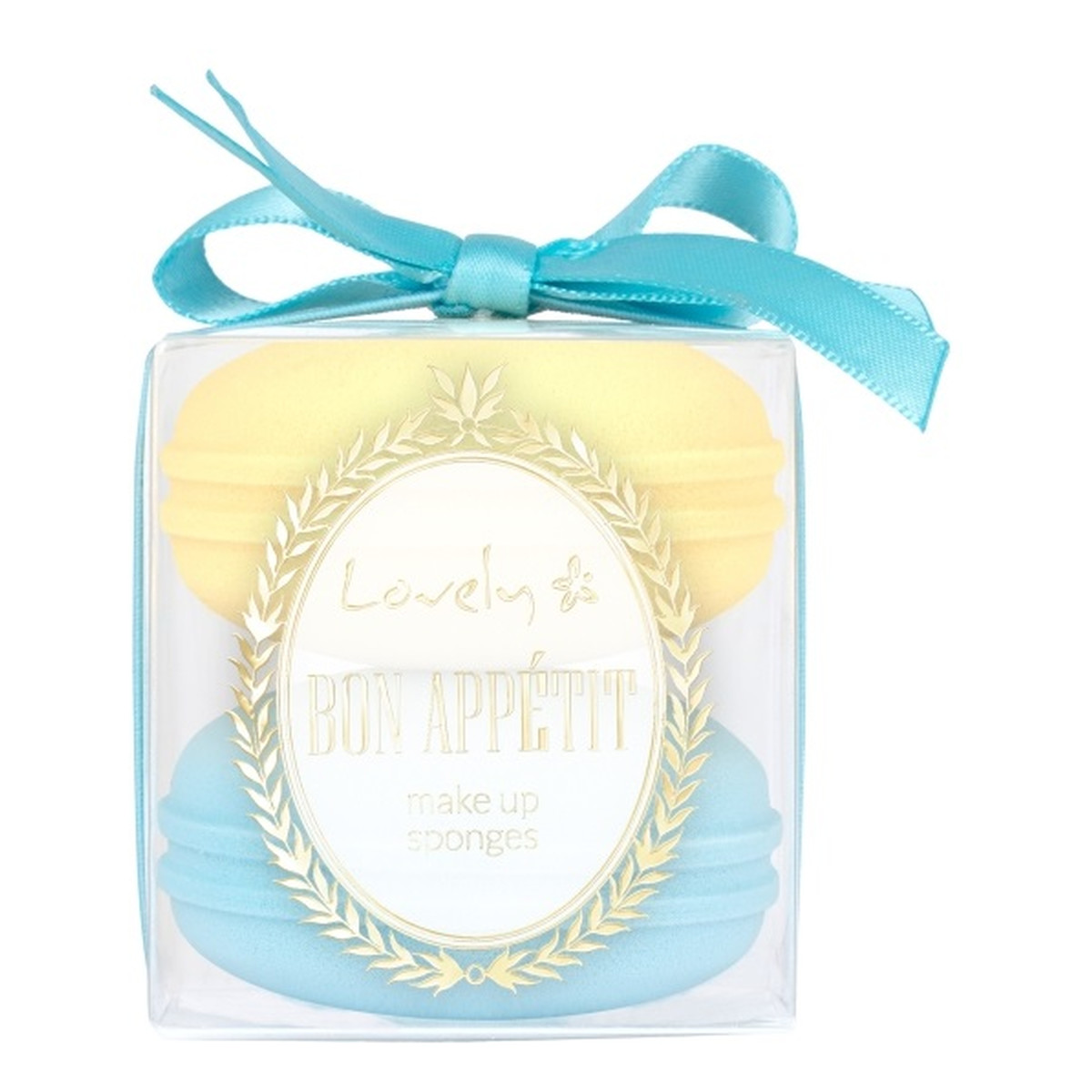 Lovely Bon appetit make up sponges gąbeczki do makijażu w kształcie makaroników 2szt