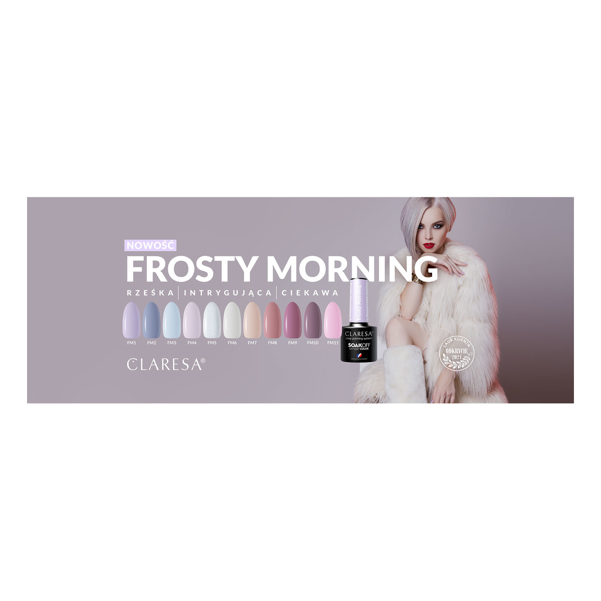 Claresa Frosty Morning lakier hybrydowy 5g