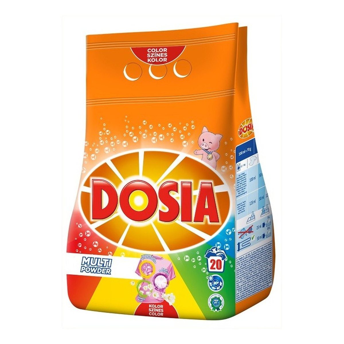 Dosia Multi Powder Proszek do prania tkanin kolorowych (20 prań) 1400g