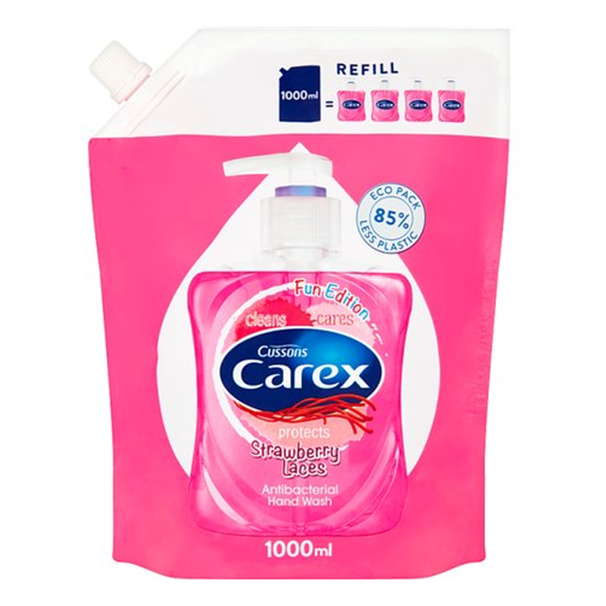 Carex MYDŁO W PŁYNIE ZAPAS STRAWBERRY 1000ml