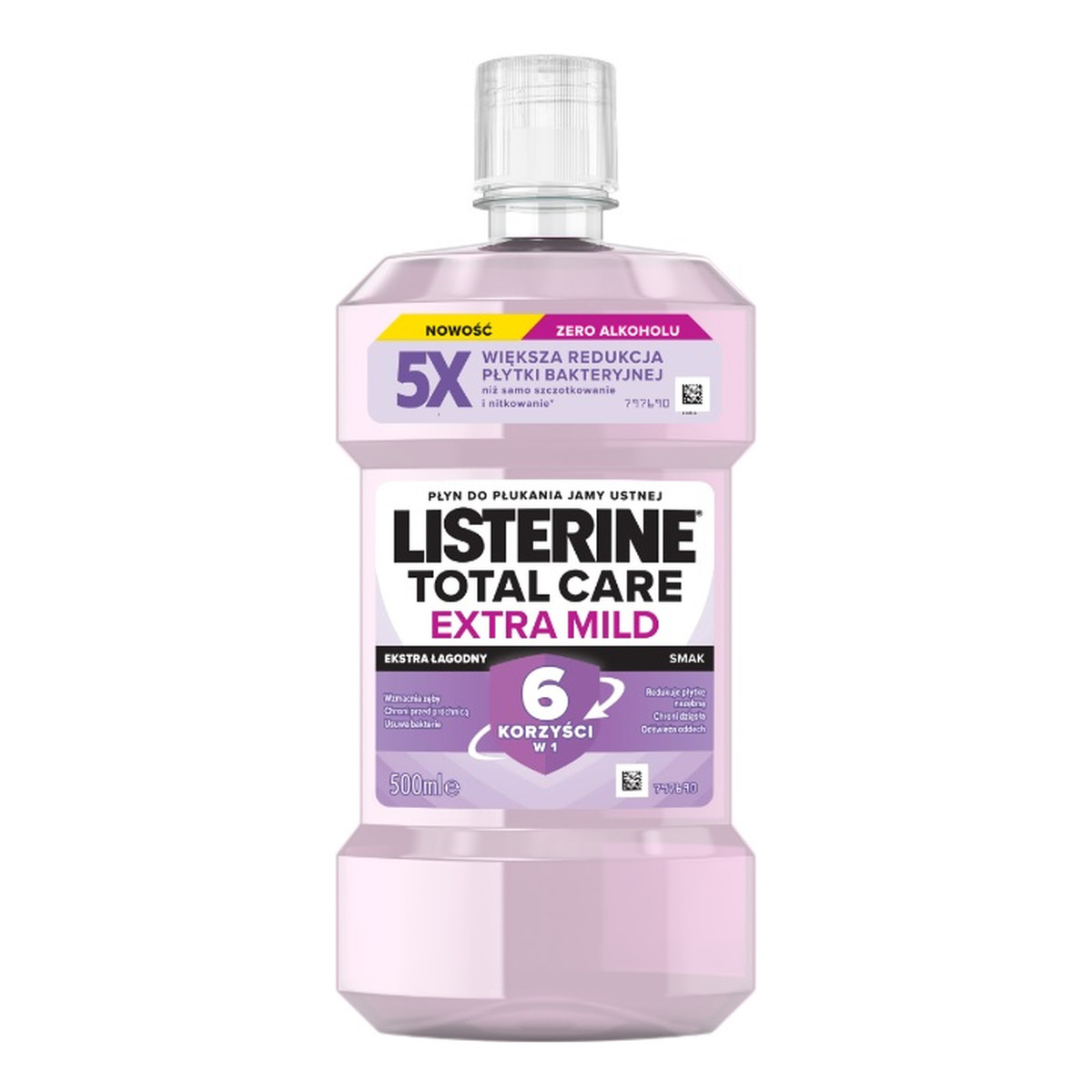 Listerine Total care płyn do płukania jamy ustnej extra mild 500ml