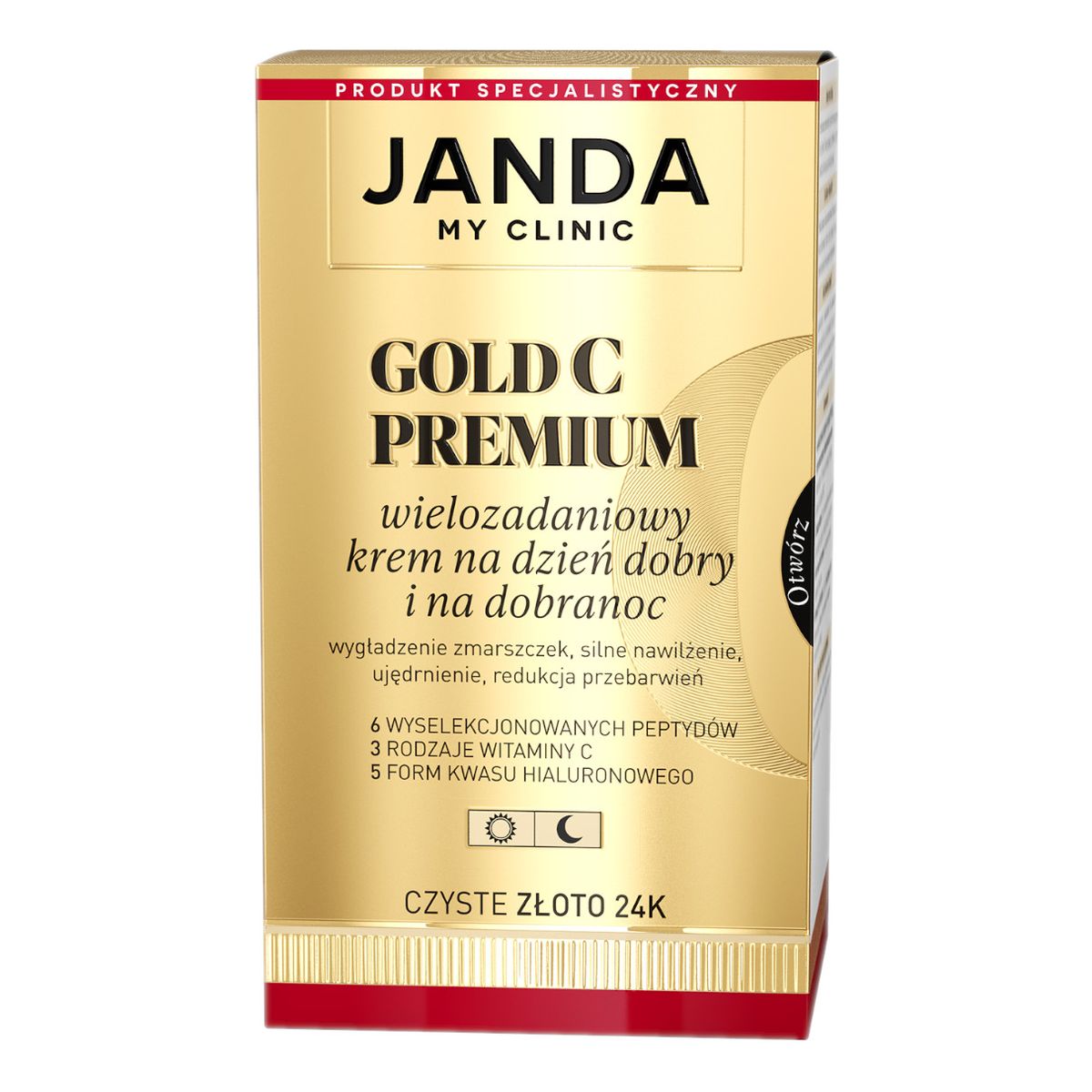 Janda Gold C Krem wielozadaniowy na dzień dobry i na dobranoc 50ml