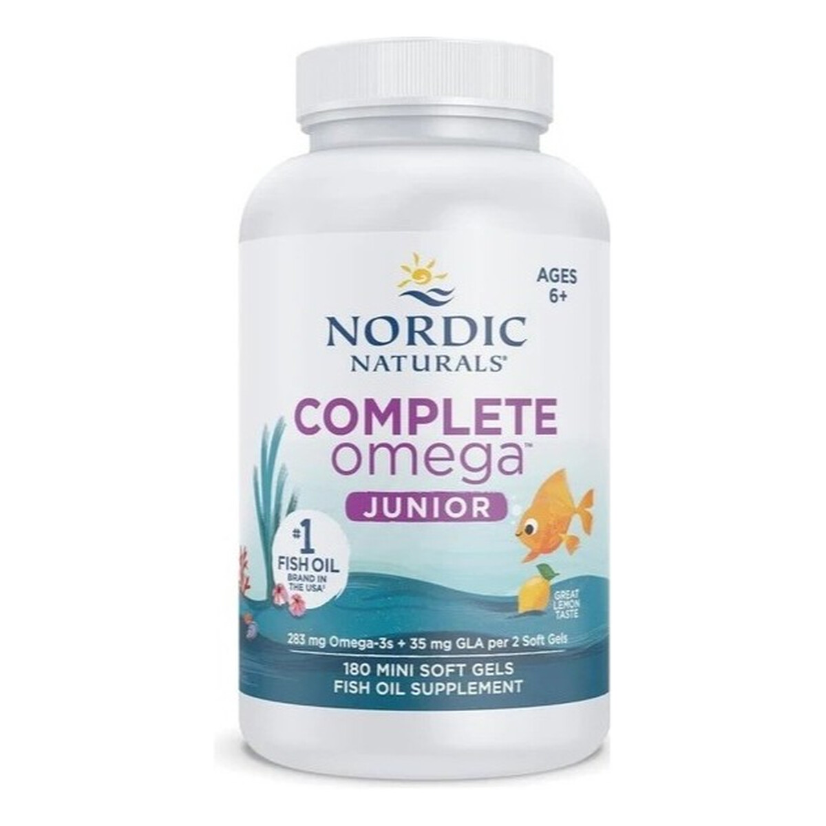 Nordic Naturals Complete omega junior suplement diety dla dzieci 180 mini kapsułek
