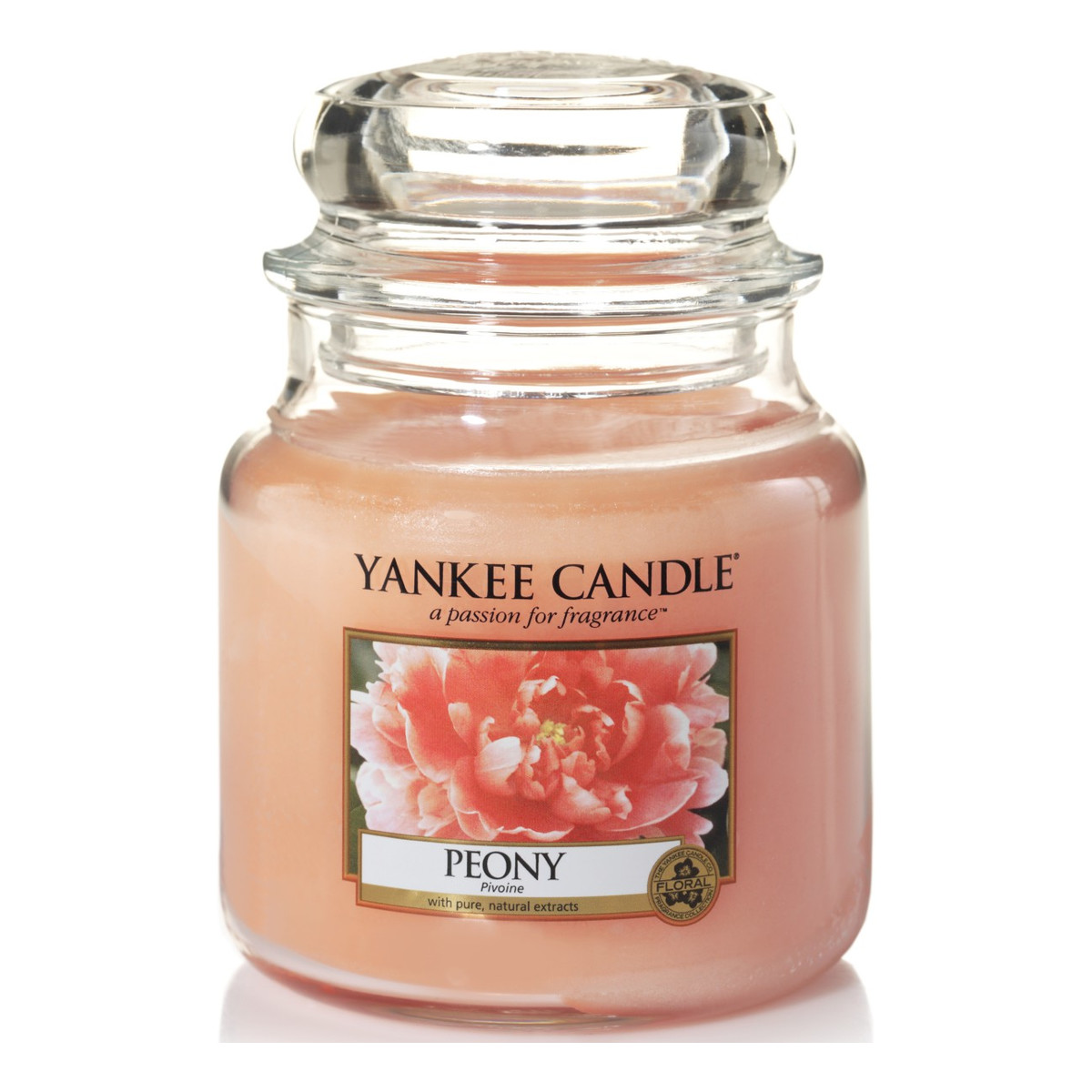 Yankee Candle Med Jar średnia świeczka zapachowa Peony 411g