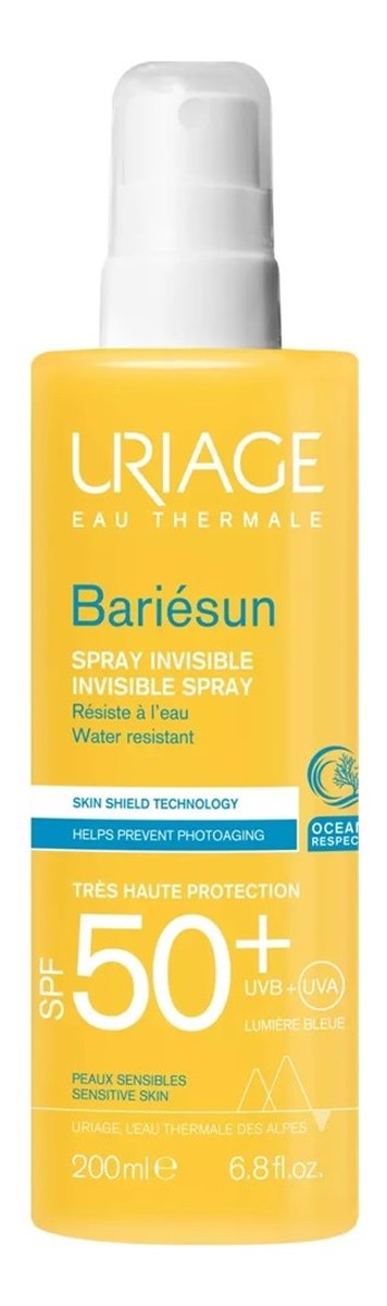 Bariesun invisible spray wodoodporny spray przeciwsłoneczny spf50+