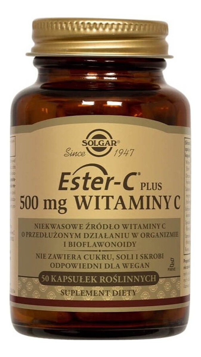 Ester c-plus 500mg witaminy c suplement diety 50 kapsułek