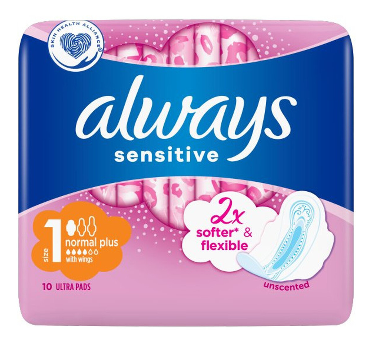 Podpaski ze skrzydełkami Sensitive Normal Plus