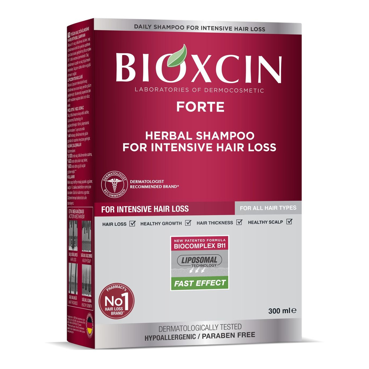 Nusuk Bioxcin szampon do włosów przeciw wypadaniu 300ml