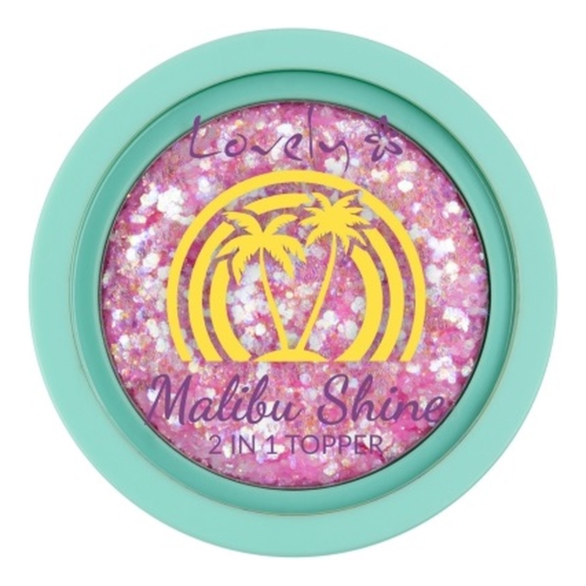 Lovely Malibu shine glitterowy topper 2w1 2 2g