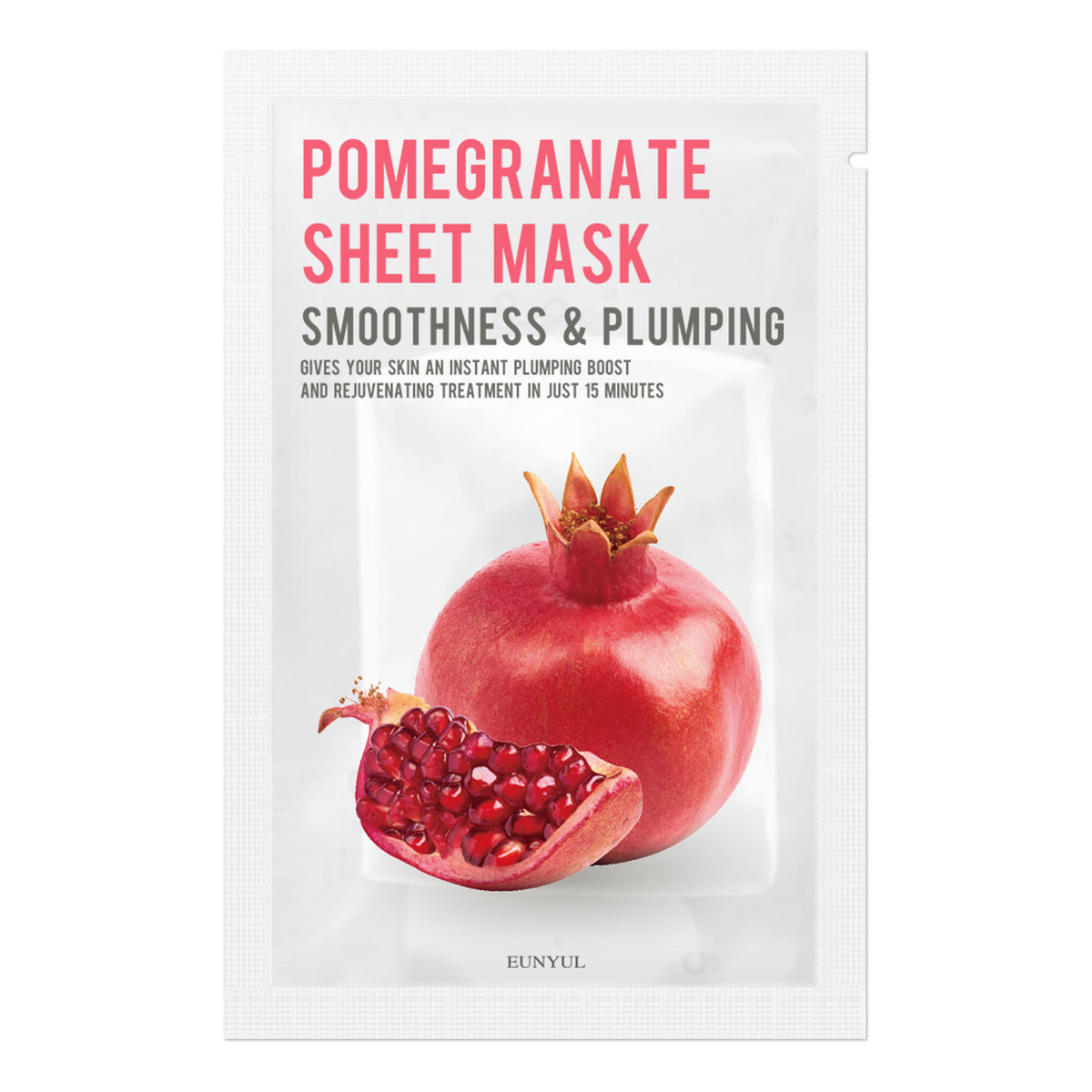 Eunyul Pomegranate Sheet Mask Ujędrniająco-wygładzająca maseczka w płachcie z granatem 22ml