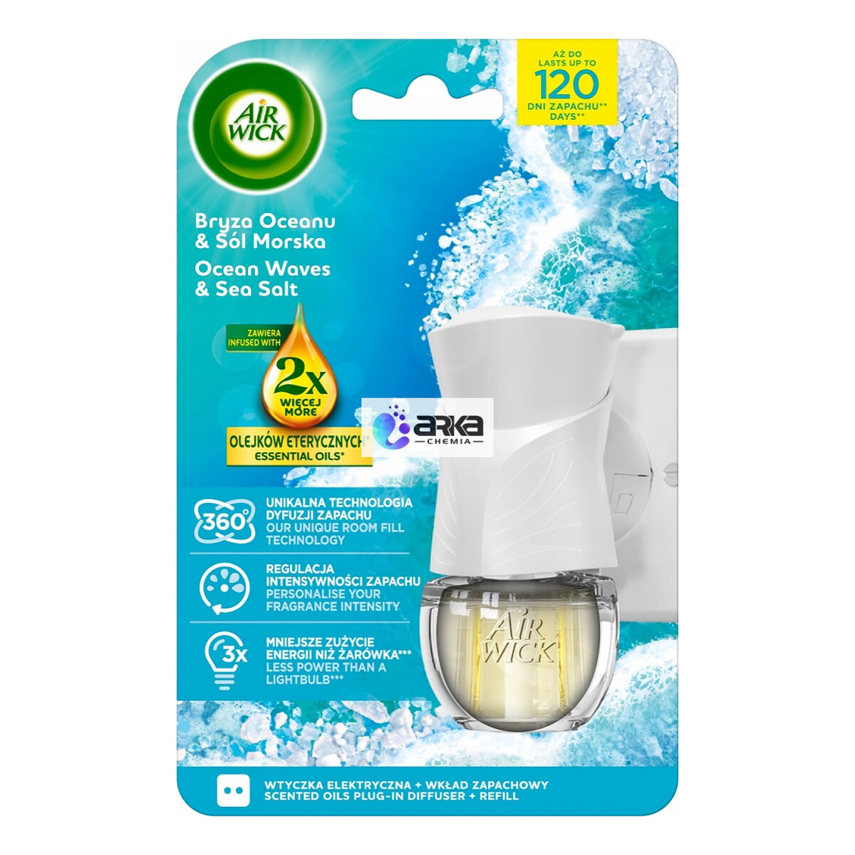 Air Wick Odświeżacz elektryczny Bryza Oceanu 19ml