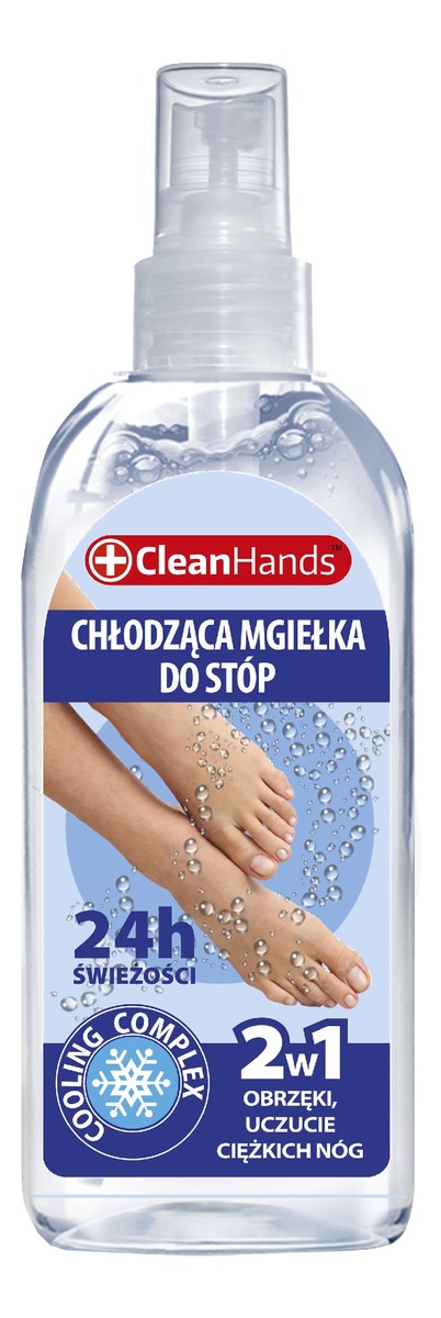 Mgiełka do stóp chłodząca 2w1