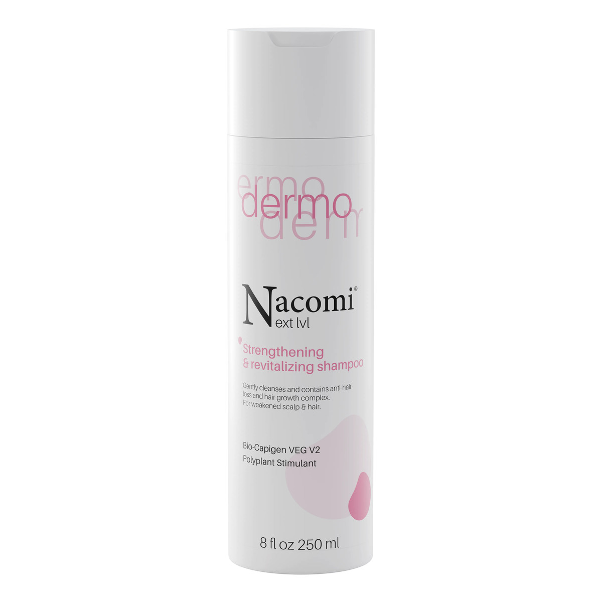 Nacomi Next Level Dermo Szampon do włosów - Wzmacniający & rewitalizujący 250ml