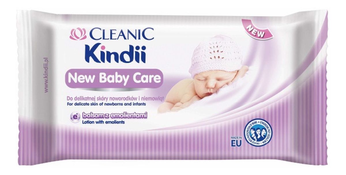 New Care Chusteczki do delikatnej skóry noworodków i niemowląt 60 sztuk