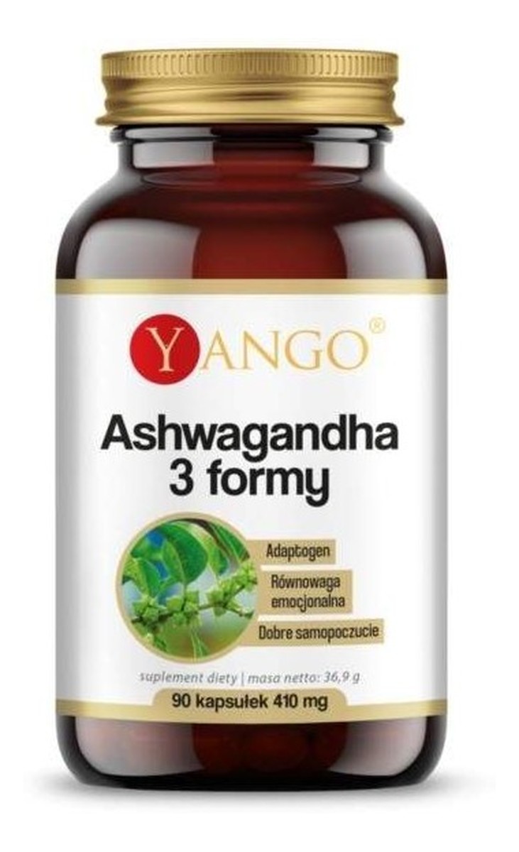 Ashwagandha 3 formy suplement diety 90 kapsułek