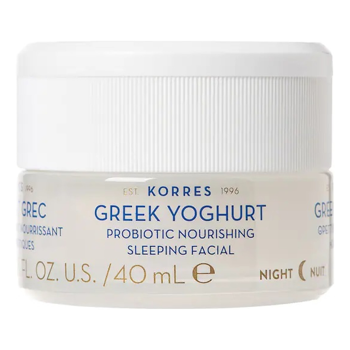 Korres Greek Yoghurt Krem-maska odżywczy na noc z probiotykami 40ml