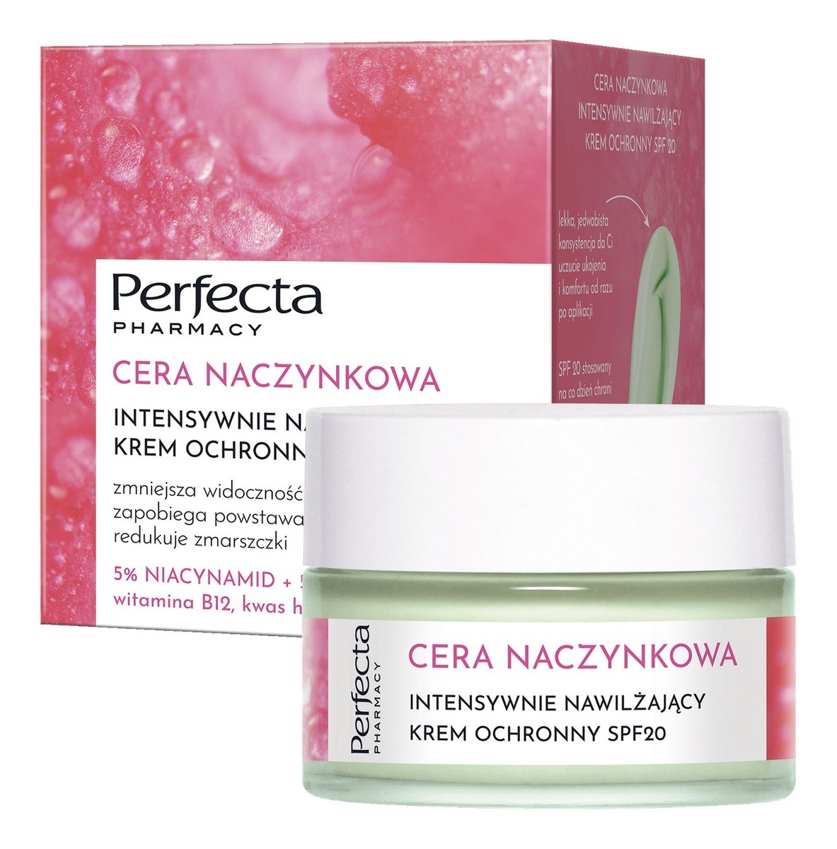 Cera Naczynkowa Intensywnie Nawilżający Krem ochronny spf20