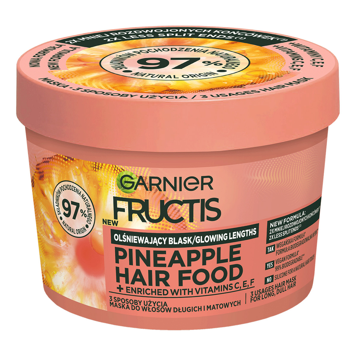 Garnier Fructis Pineapple Hair Food Maska do włosów długich 400ml