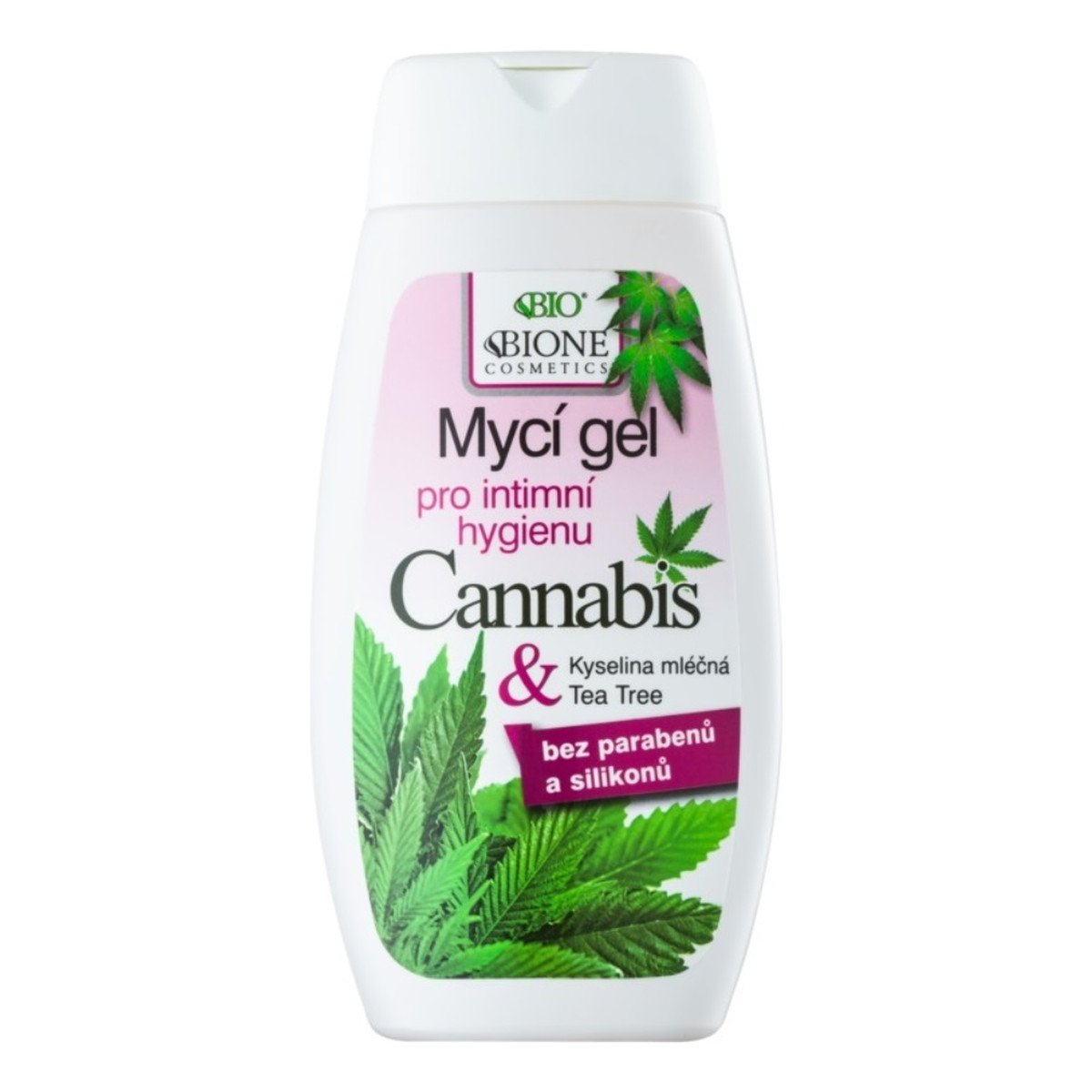Bione Cannabis żel do higieny intymnej z kwasem mlekowym i olejkiem z drzewa herbacianego 260ml