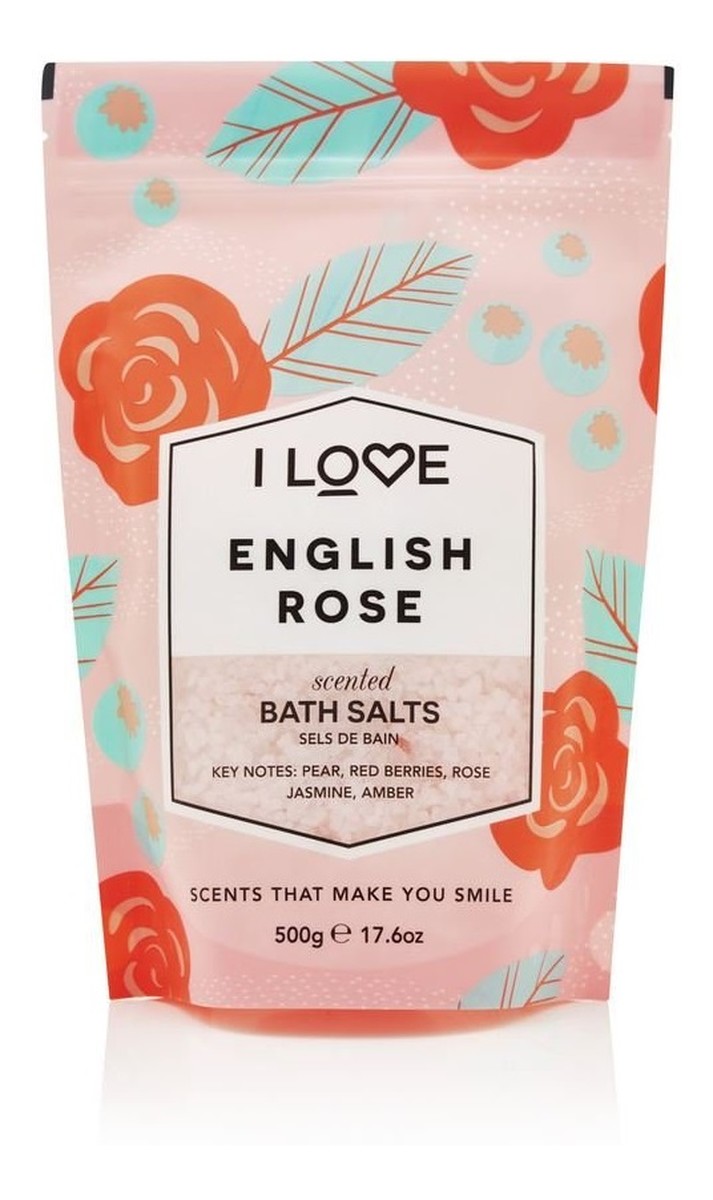 Scented bath salts kojąco-relaksująca sól do kąpieli english rose