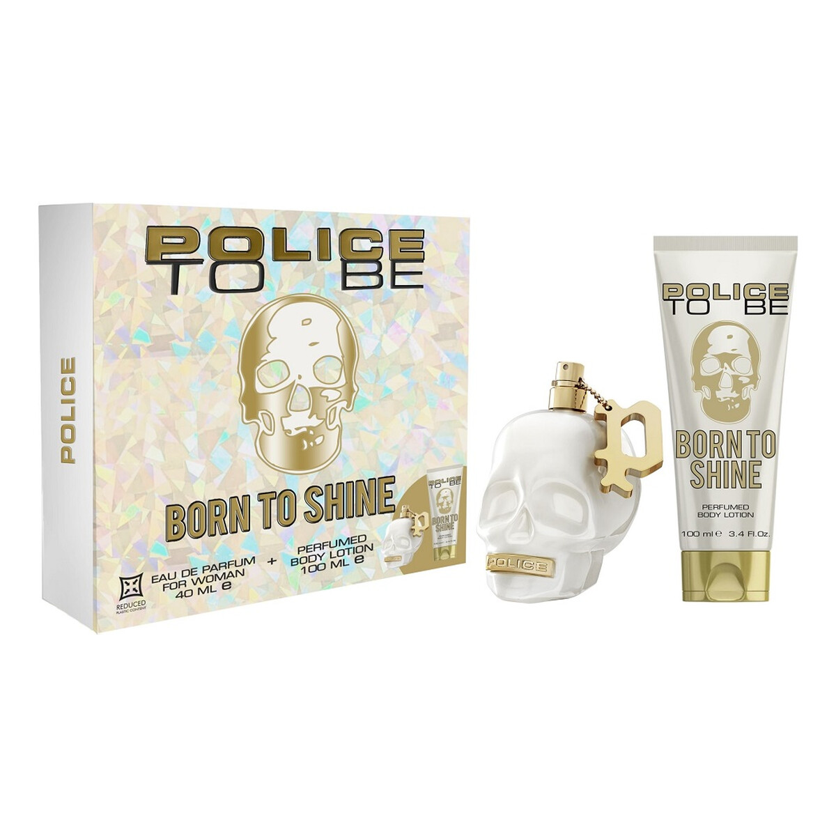 Police To Be Born To Shine For Woman Zestaw woda perfumowana spray 40ml + balsam do ciała 100ml