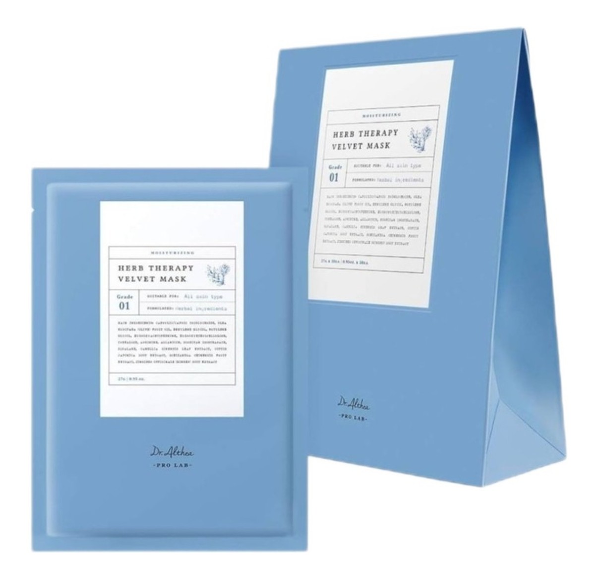 Pro lab herb therapy velvet mask maseczka do twarzy w płachcie 10x27g