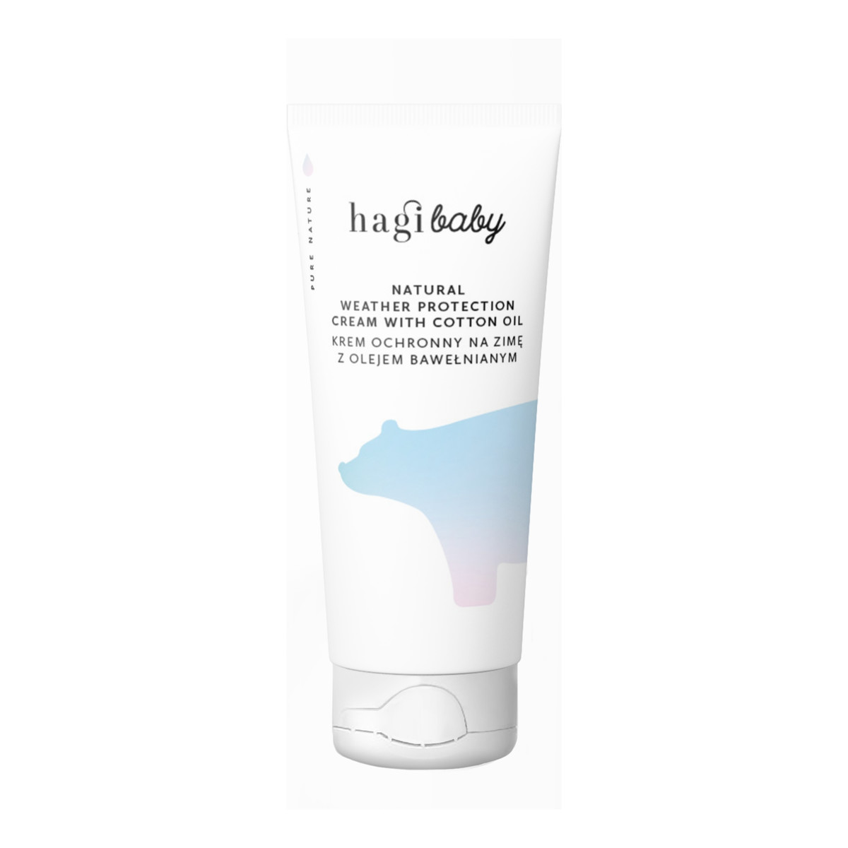 Hagi Baby Naturalny krem ochronny na zimę z olejem bawełnianym 50ml