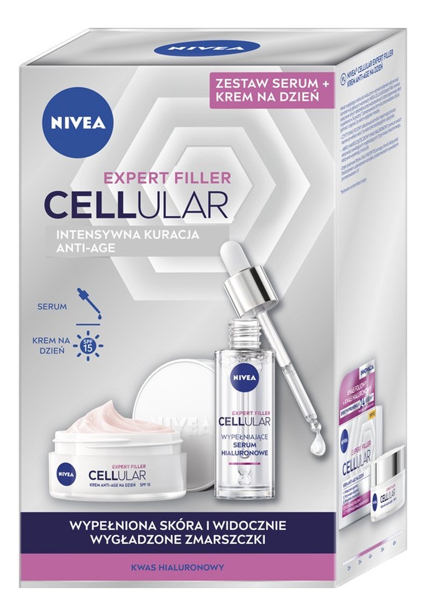 Zestaw duo expert filler krem na dzień + serum