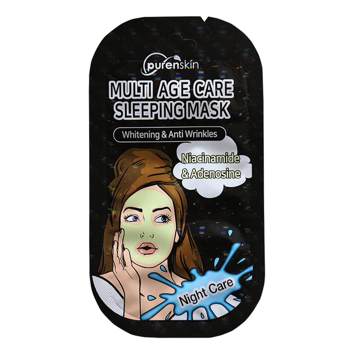 PurenSkin Multi Age Care Sleeping Mask Całonocna Maseczka do Twarzy Niacinamide&Adenosine 10g