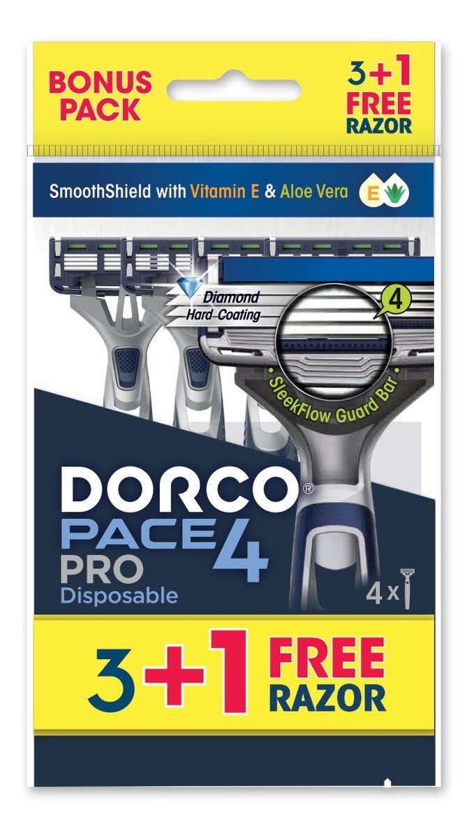 Maszynka do golenia jednorazowa 4 ostrza