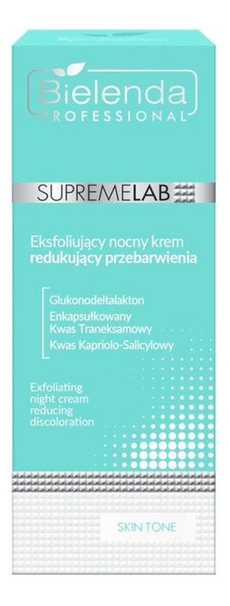 Eksfoliujący nocny krem redukujący przebarwienia