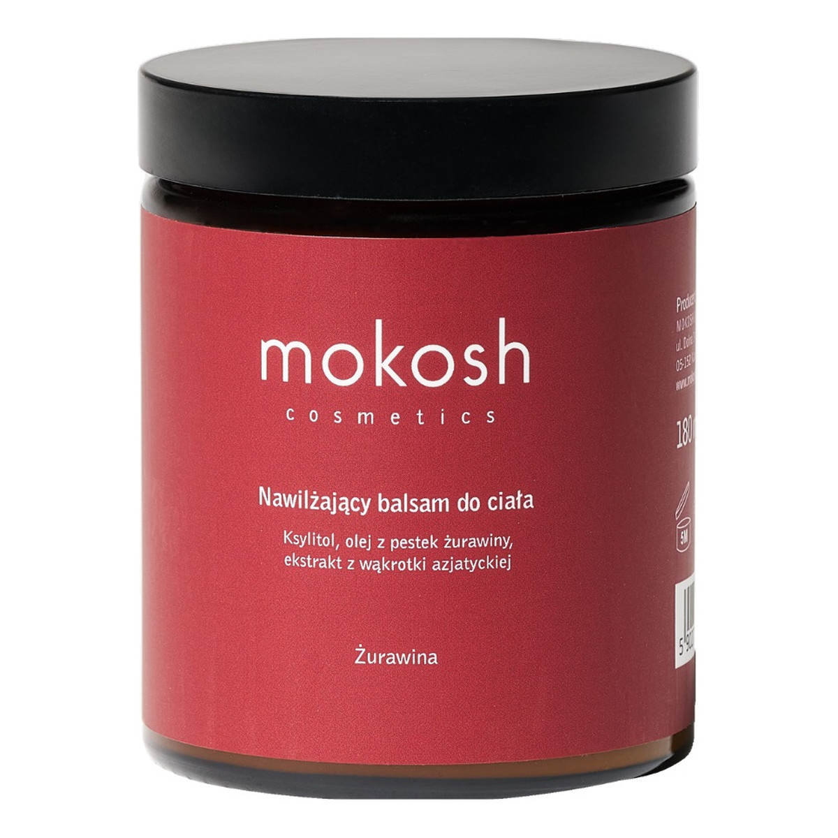 Mokosh Nawilżający Balsam do ciała żurawina 180ml