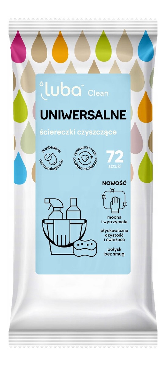 Clean uniwersalne ściereczki czyszczące 72szt.