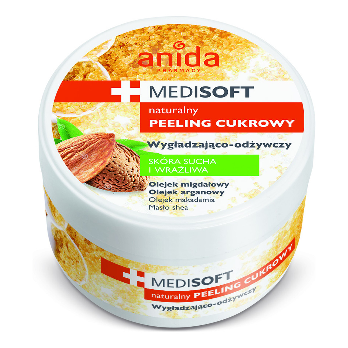 Anida Medi Soft Naturalny Peeling Cukrowy Do Ciała 300ml