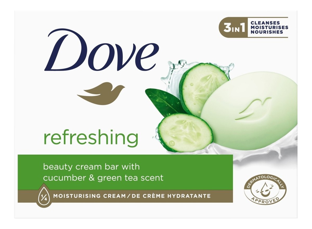 Odświeżające Mydło w kostce 3in1 - Cucumber & Green Tea