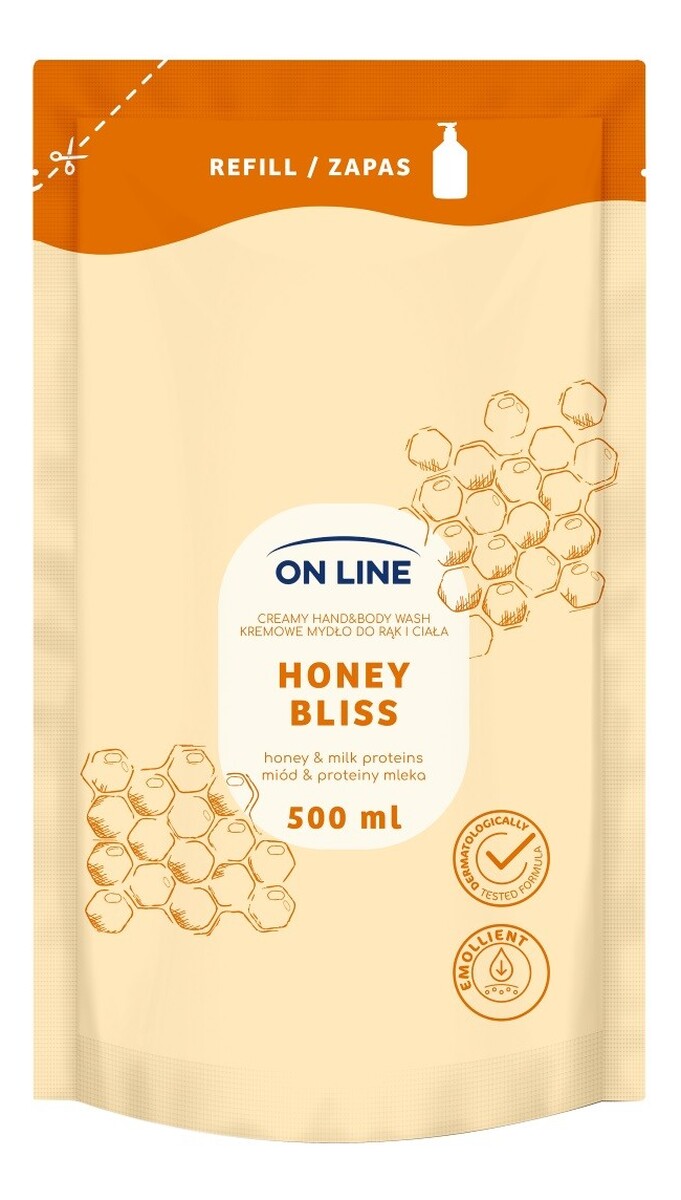 Kremowe mydło do rąk i ciała Miód & Proteiny Mleka