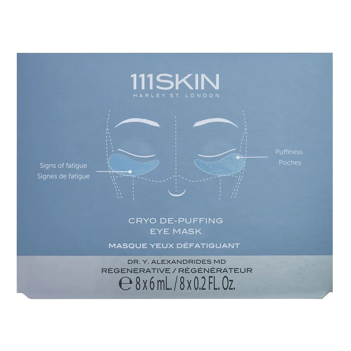 111Skin Cryo de-puffing maska pod oczy 8x6ml 48ml
