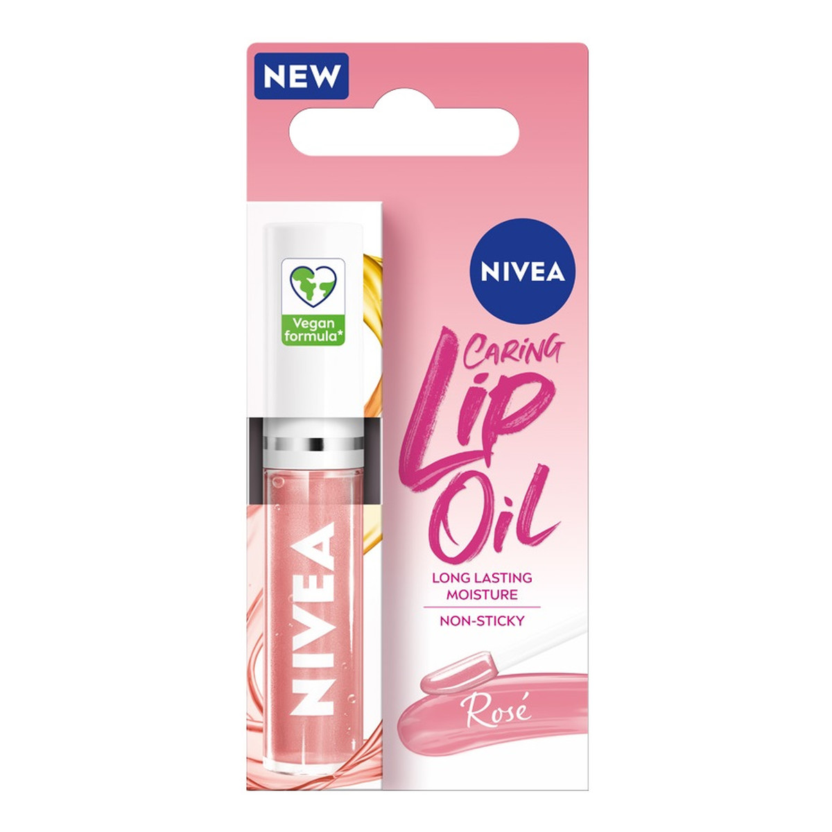 Nivea Caring Lip Oil pielęgnujący olejek do ust Rose 5ml