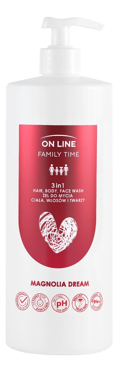 Żel 3w1 do mycia ciała, włosów i twarzy