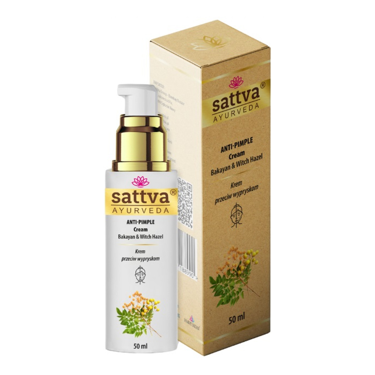 Sattva Anti-Pimple Cream Krem przeciw wypryskom 50ml
