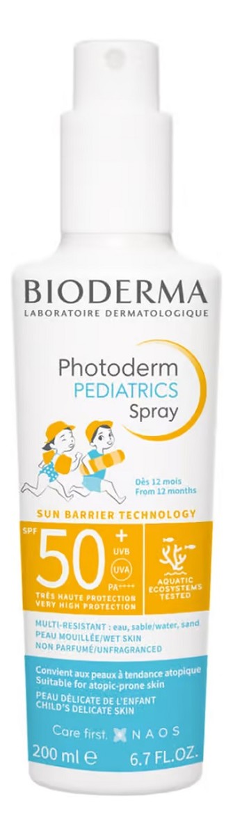 Photoderm pediatrics spray spf50+ ochronny spray dla dzieci