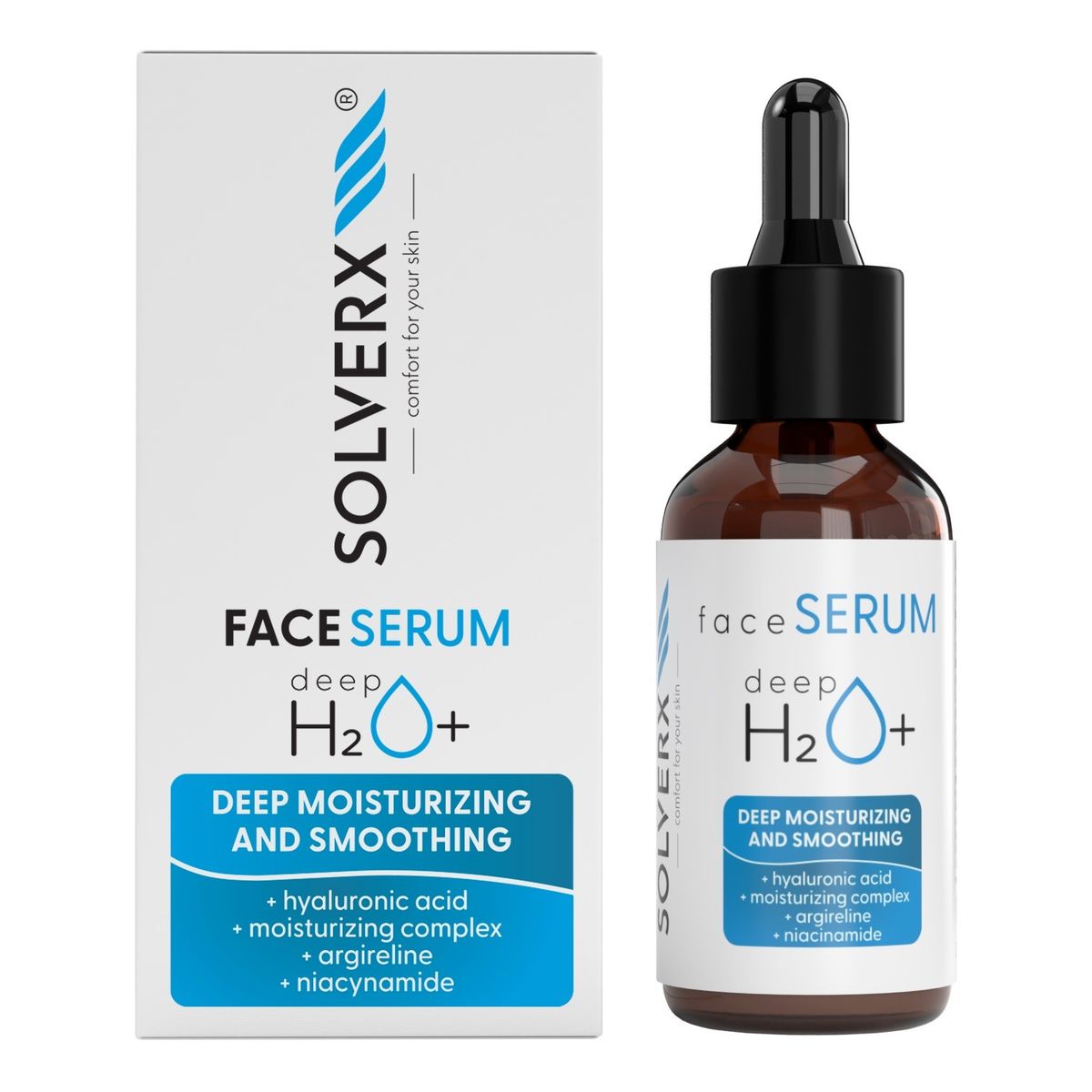 Solverx Deep h2o+ serum do twarzy głęboko nawilżające-skóra sucha i odwodniona 30ml