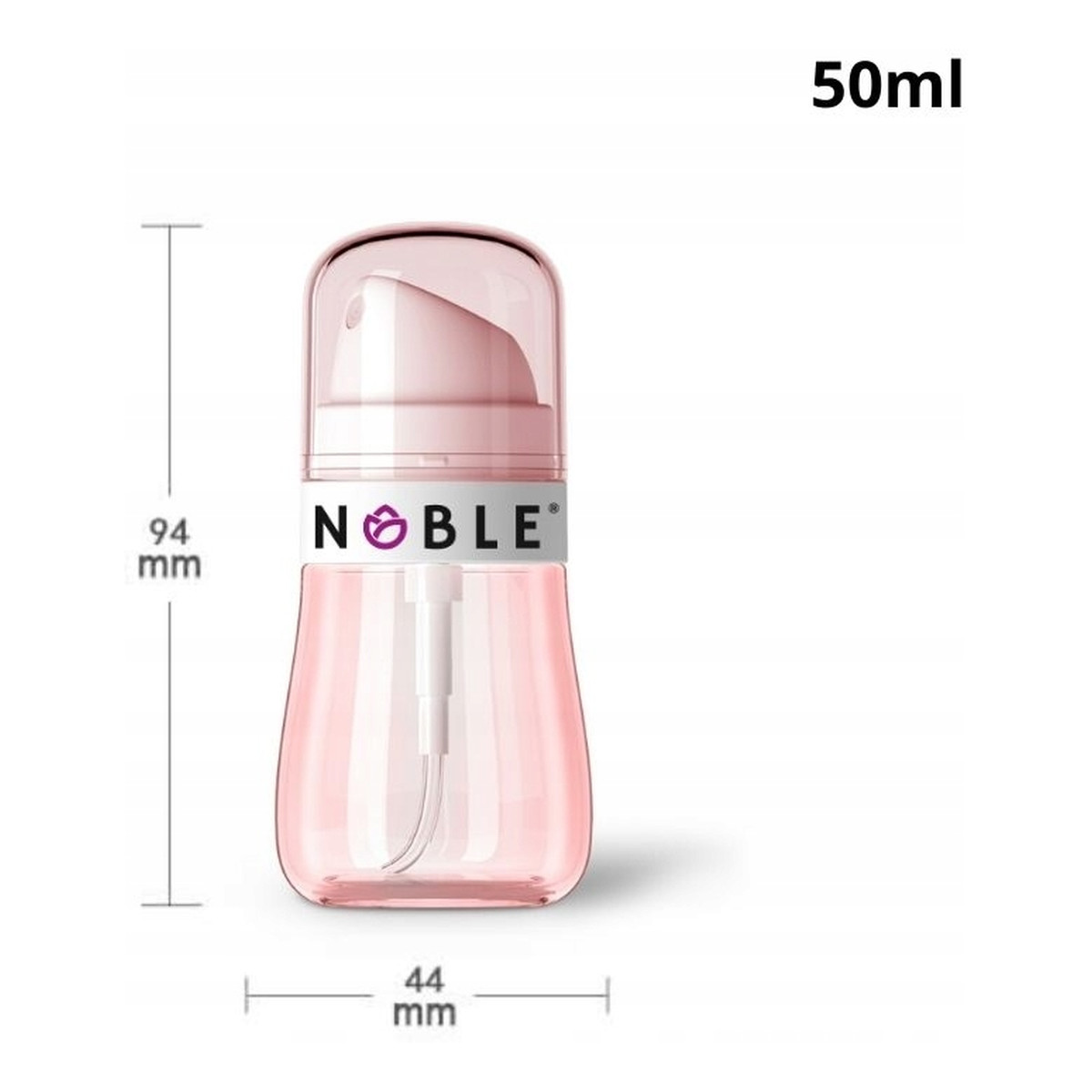 Noble Butelka z atomizerem Różowa 50ml