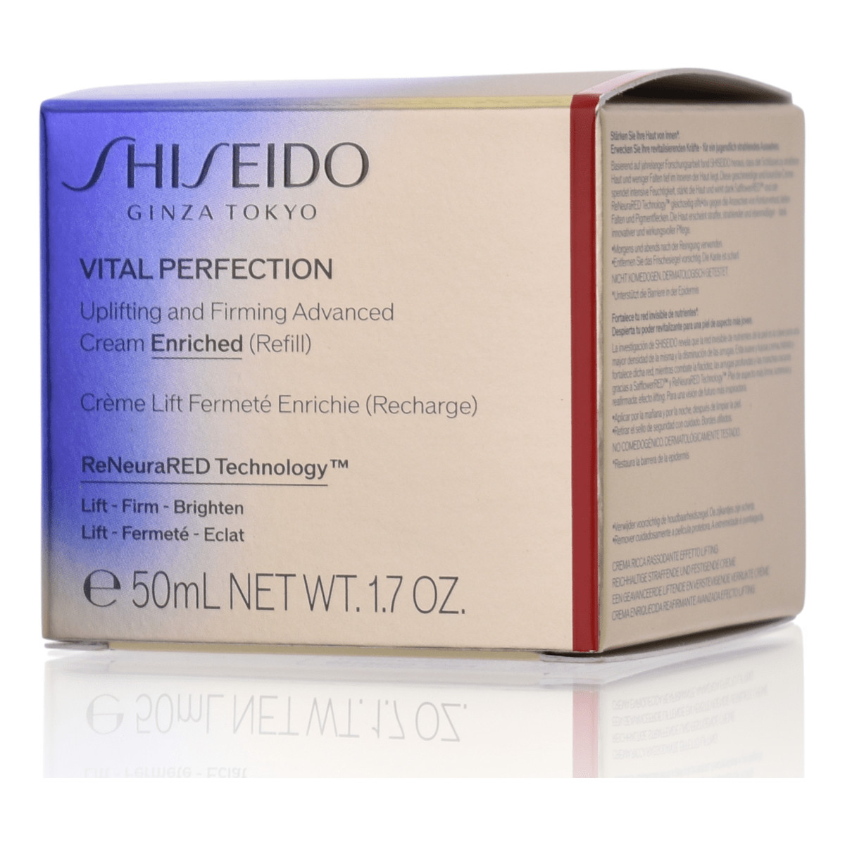 Shiseido Vital Perfection Uplifting and Firming Advanced Cream Enriched zaawansowany krem ujędrniająco-liftingujący refill 50ml