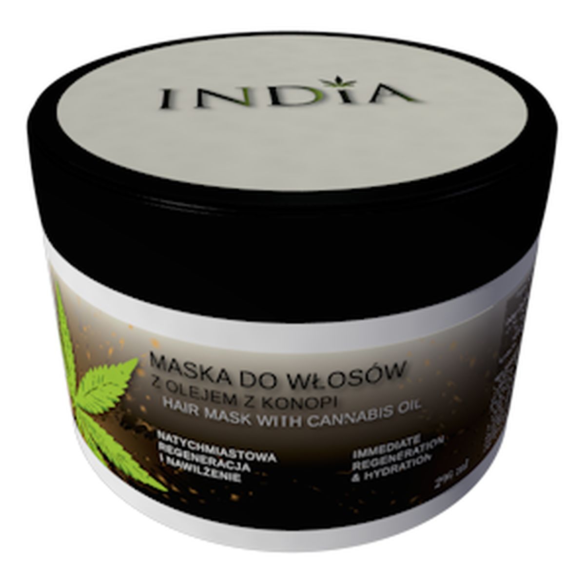 India Cannabis Oil Maska Do Włosów z Olejem z Konopi 200ml