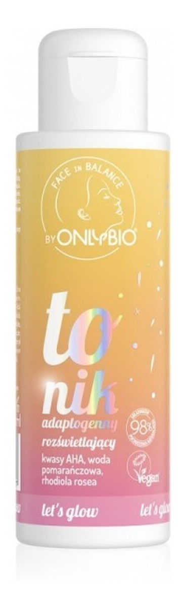 Tonik do twarzy adaptogenny rozświetlający