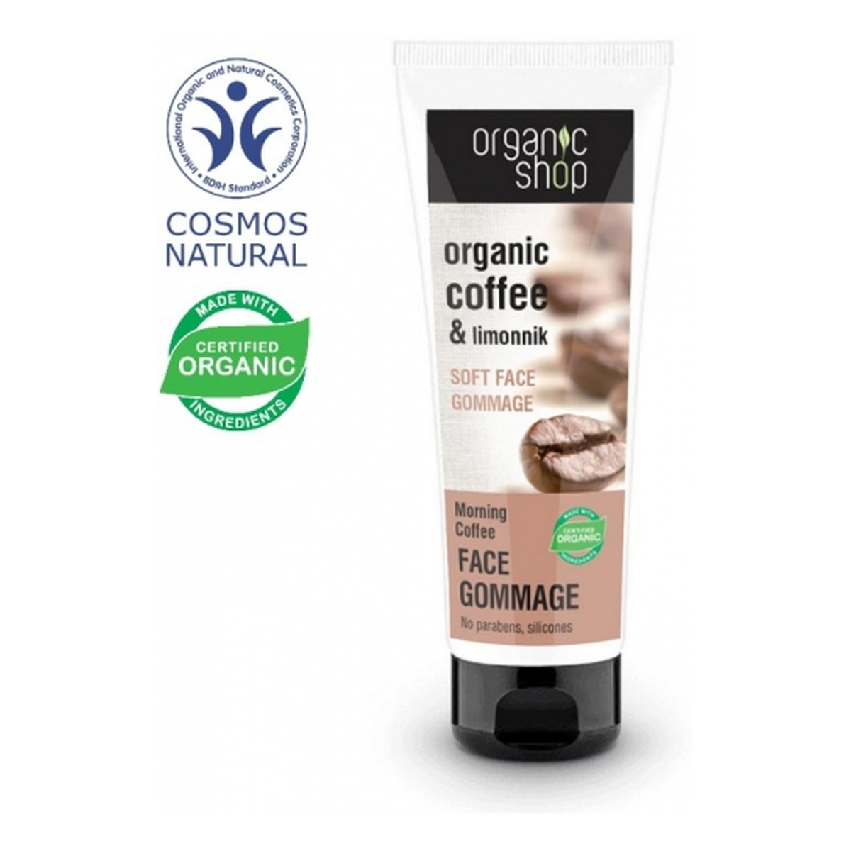 Organic Shop Kawa Poranna Delikatny Scrub - Gomaż Do Twarzy 75ml