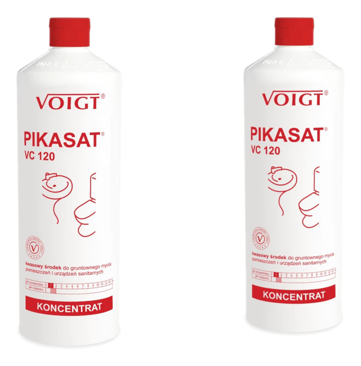 Kwasowy Środek Do Gruntownego Mycia Pomieszczeń I Urządzeń sanitarnych VC120 2x1L