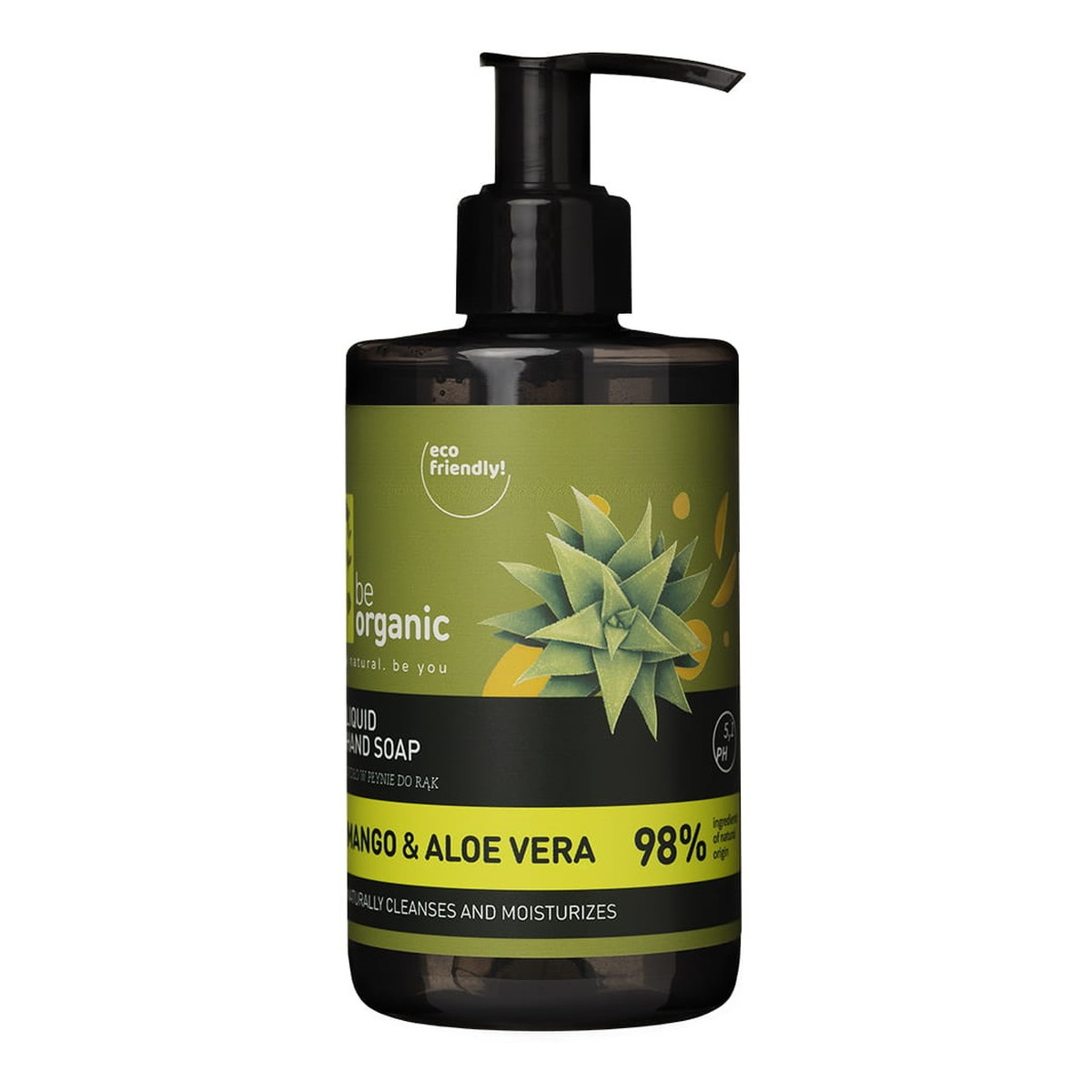 Be Organic Liquid Hand Soap regenerujące Mydło do rąk z ekstraktem z mango i aloesem 250ml