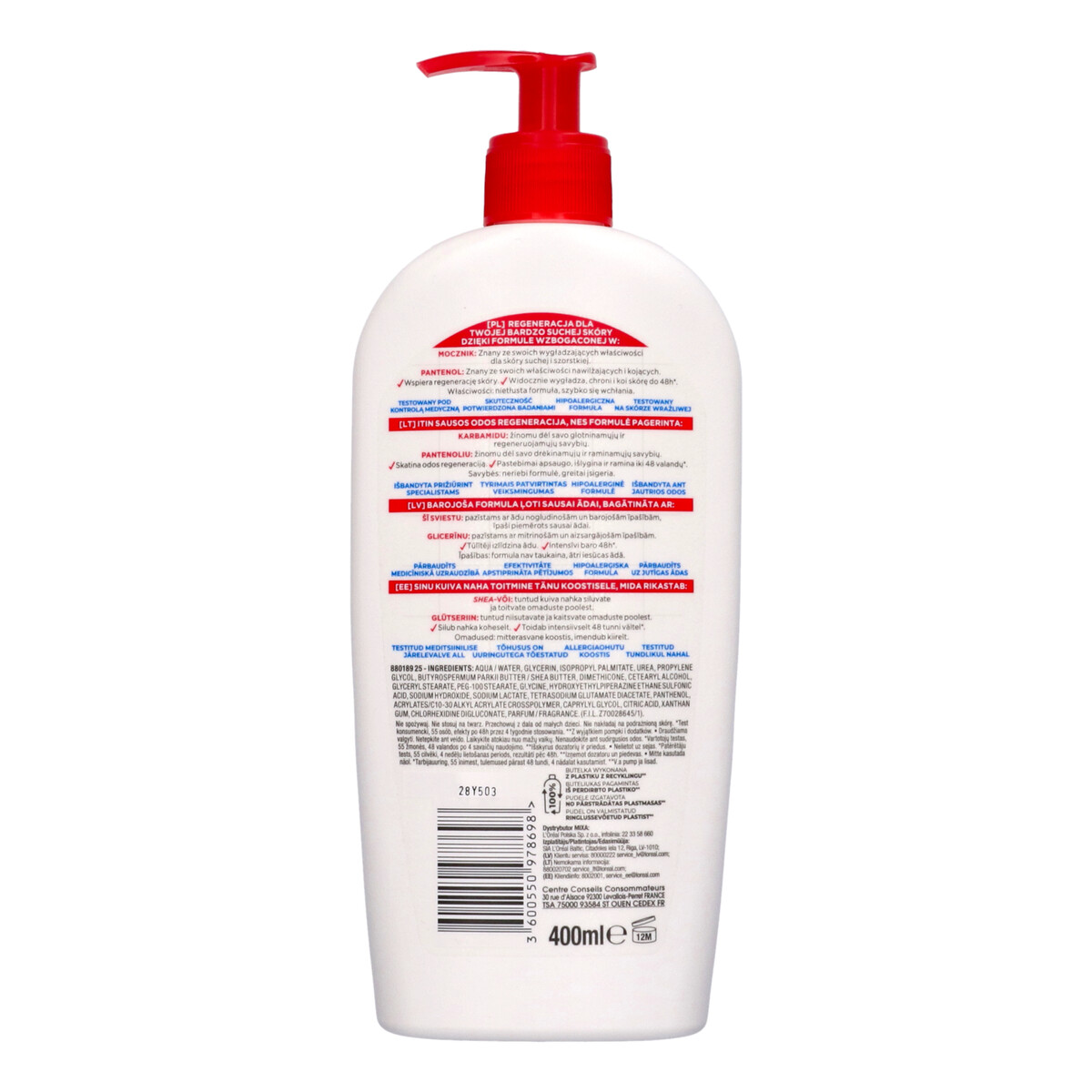 Mixa Cica Repair Bogaty Balsam do ciała skóra bardzo sucha i wrażliwa 400ml